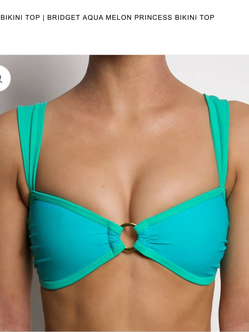 93 Play Street Aqua Melon Bikini Set – Bridget Top & Chloe Bottom | Size M |NWOT